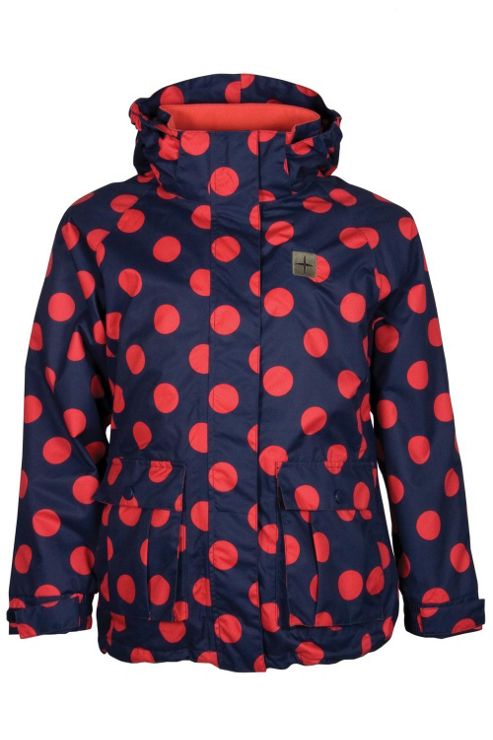 Buy Gretel Kids Girls Spotted Hooded Waterproof Rain Coat Jacket from ...