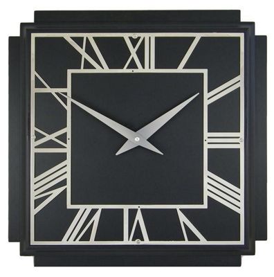 Roger Lascelles Clocks 1930u0027s Art Deco Wall Clock in Black