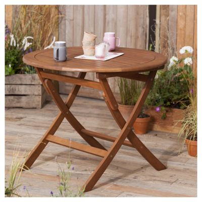 Buy Windsor Wooden Garden Table, Round, 90cm from our 