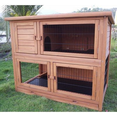 Buy Summer Meadows Double Storey Extra Large Rabbit Hutch ...