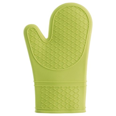 Buy Tesco Waterproof Silicone Oven Glove, Lime from our Oven Gloves ...