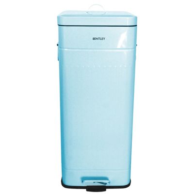 Buy Charles Bentley 30L Retro Square Steel Kitchen Bin Blue from our ...