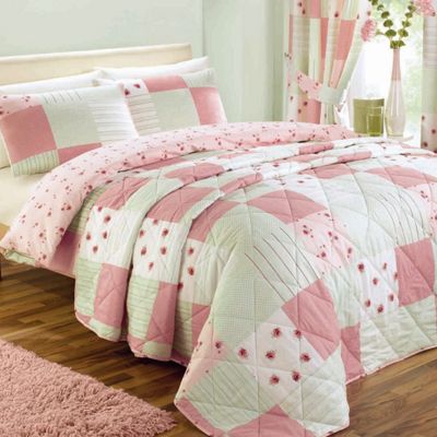 Buy Dreams n Drapes Patchwork Pink Duvet Cover Set - Double from our ...