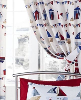 Buy Nautical Curtains 72s From Our Pencil Pleat Curtains Range Tesco   759 4941 PI 1000350MN