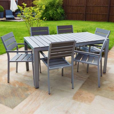 Buy Outdoor Furniture Polywood Dining Table Set - 6 seater from our