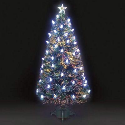 Buy 3ft Colour Changing Aurora Pine Cone Fibre Optic Christmas Tree ...