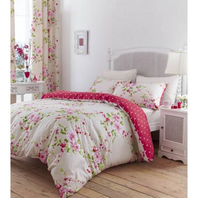Buy Catherine Lansfield Canterbury Red Duvet Cover Set Single