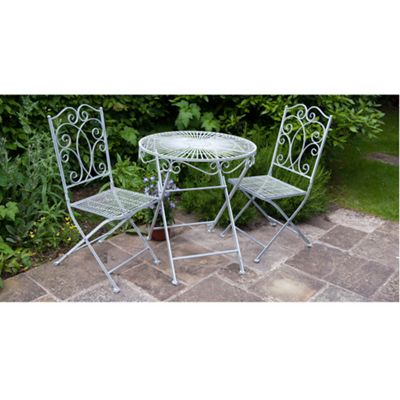 Buy Classic Grey Bistro Set from our Metal Garden Furniture range - Tesco