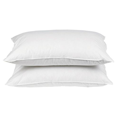 Buy Tesco Firm Anti-Allergy Pillow Twinpack Cotton Cover from our ...