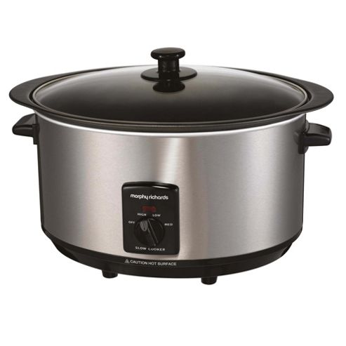 Buy Morphy Richards Slow Cooker, 48705, 6.5L - Stainless Steel from our ...