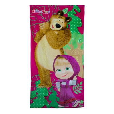 Buy Character Masha and The Bear Printed Beach Towel from our Kids ...