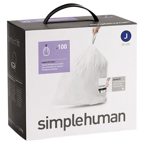 Buy simplehuman Code J Drawstring Bin Liners, 100 pack from our Bin ...