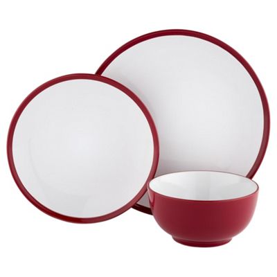 Buy Tesco Eclipse 12pc Dinner Set Red from our Dinner Sets range - Tesco