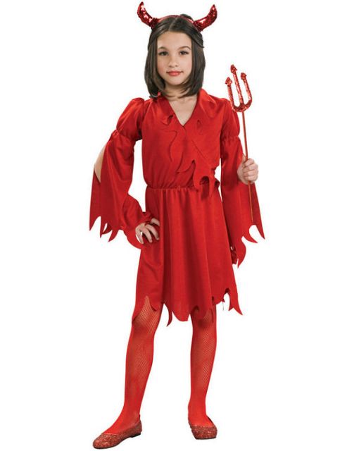 Devil Girl Child Costume 8 10 Years