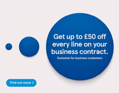 £50 off business offer