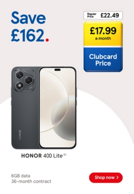 Save £162 on Honor 400 Lite with Clubcard Prices