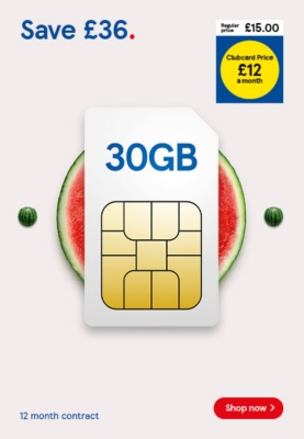 Clubcard SIM Only offer