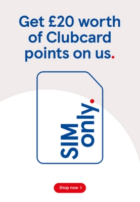 Get £20 worth of Clubcard points on us.