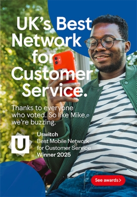UK's best network for customer service