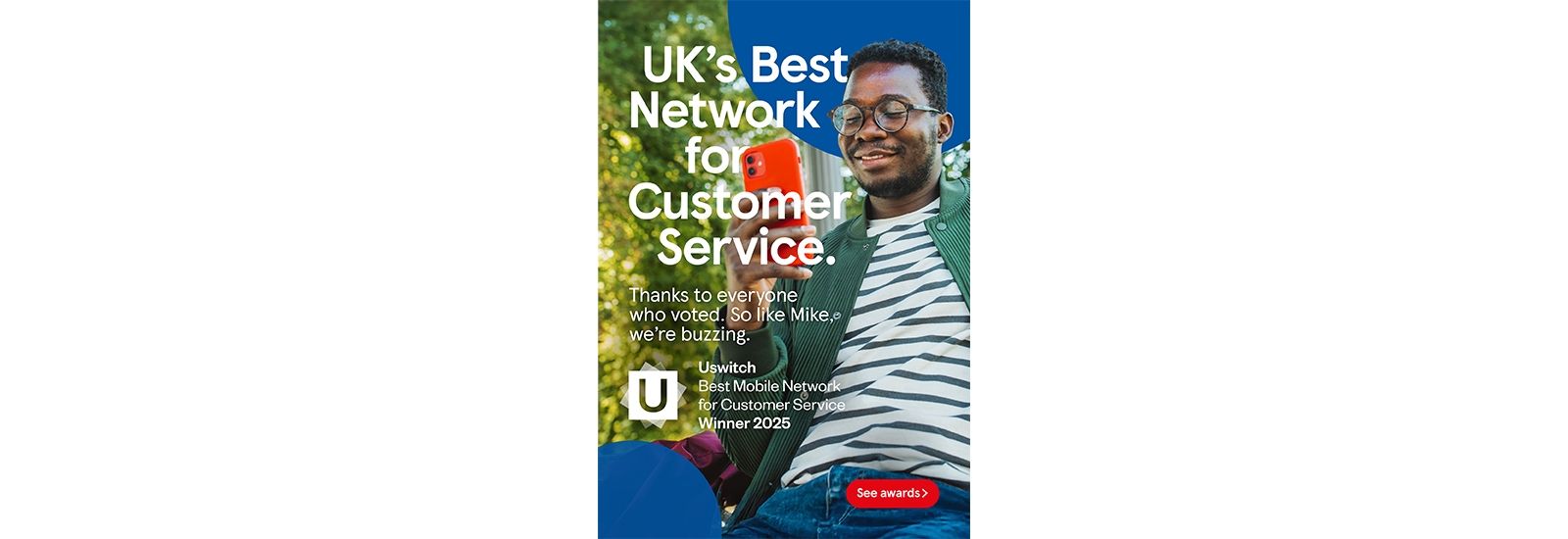 UK's best network for customer service