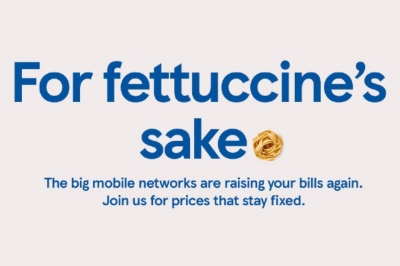 For fettuccine's sake. The big mobile networks are raising your bills again. Join us for prices that stay fixed.