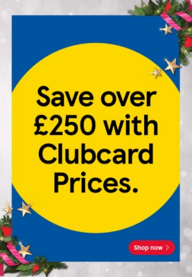 Save over £250 with Clubcard prices this Christmas 