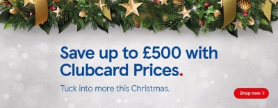 Save up to £500 with Clubcard Prices 