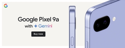 Google Pixel 9a with Gemini, Buy now.