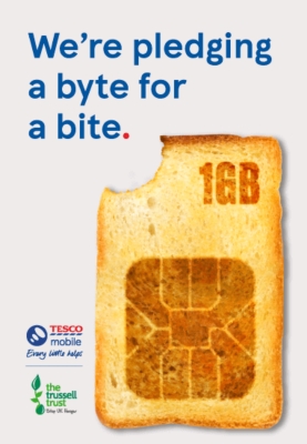 We're pledging a byte for a byte for Trussell Trust