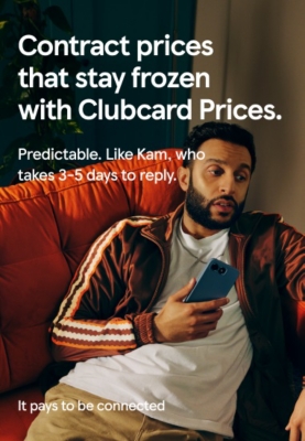 Frozen Prices with Tesco Mobile.  It pays to be connected.