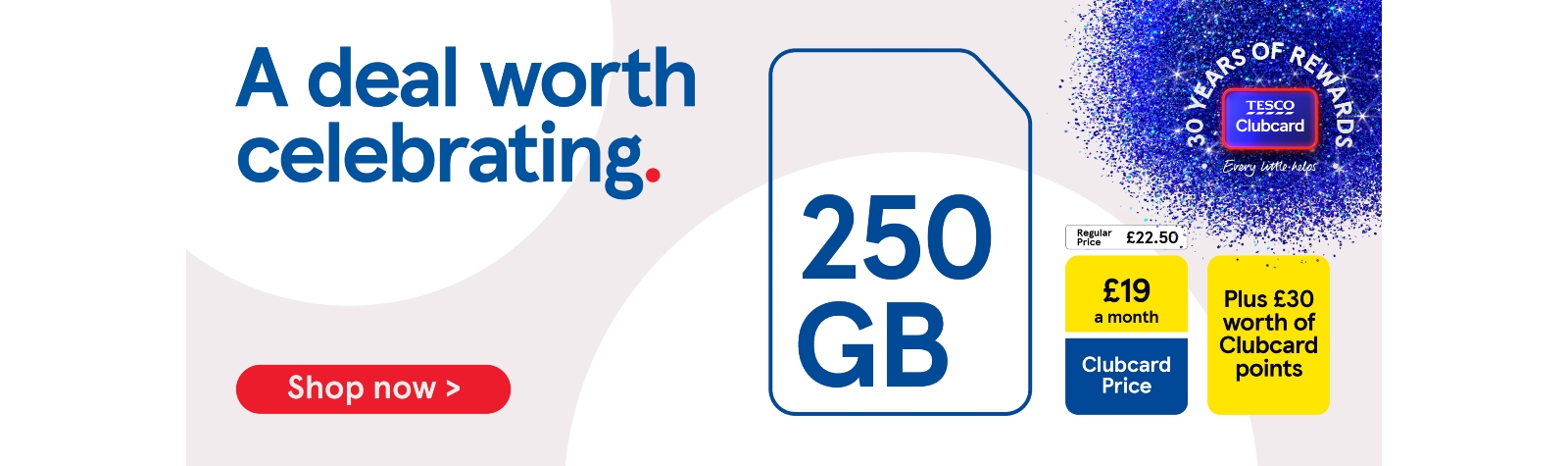 A deal worth celebrating on our 30 Year SIM only offer