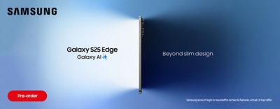 Pre order the Samsung Galaxy S25 Edge and save £450 with Clubcard Prices