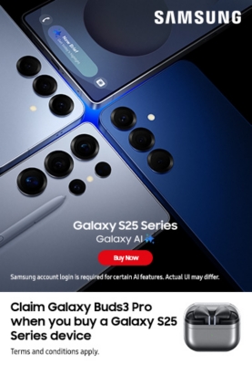 Claim Galaxy Buds3 Pro when you buy a Galaxy S25 Series device