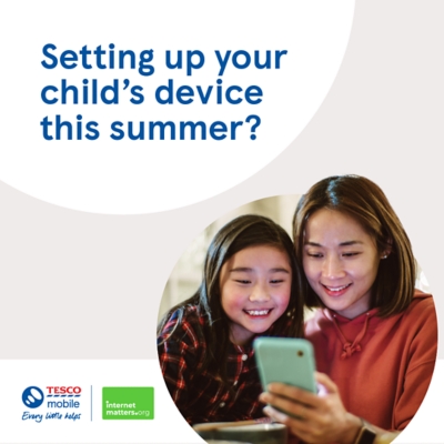 setting up your childs device this summer