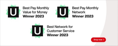 Uswitch treble award winner - shop now
