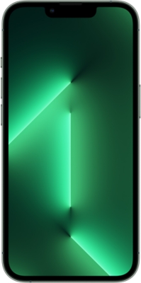 iPhone 13 Pro in Alpine Green front facing