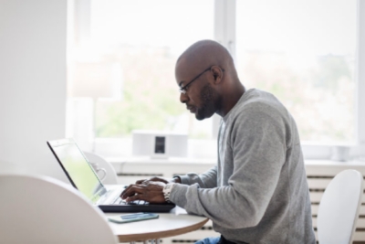 man on laptop
