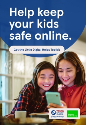 Tesco Mobile sponsor of Safer Internet Day 2024 - click to get the Digital Helps Toolkit