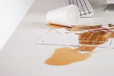 Spilt drink