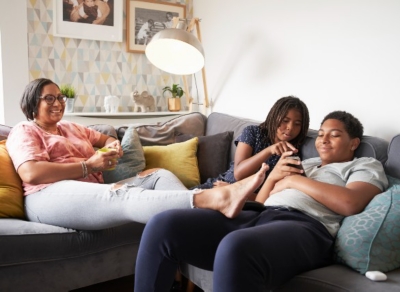 Family relaxing