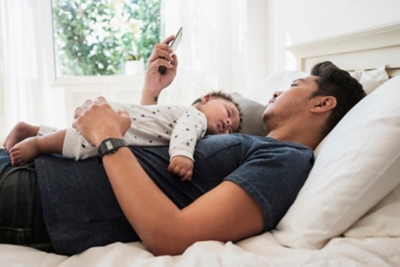 Man with baby