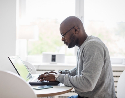 Man working from home